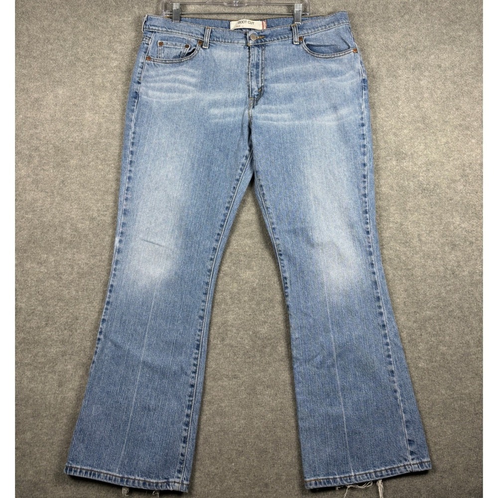 Levi's‎ 515 Bootcut Jeans Light Wash Stretch Denim Size 16M Blue Y2k